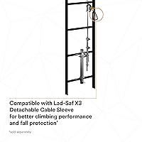 Vista 9 de 3M DBI-SALA Lad-Saf Cable Sistema de Seguridad Vertical 6119020, Acero Inoxidable, 20 FT