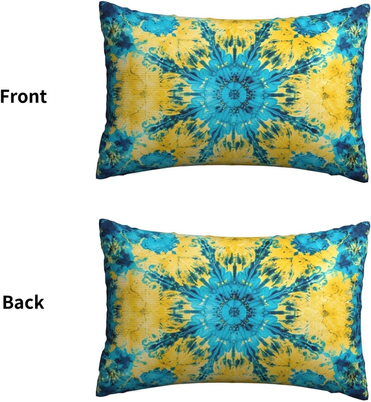 Pillowcases Set of 2 Pillow Shams Breathable Soft Plush Pillow Covers with Envelope Closure Blue Tie Dye Pattern Pillowcases Queen Size 20x30 Inches Winter Decorative Washed Pillow Cases