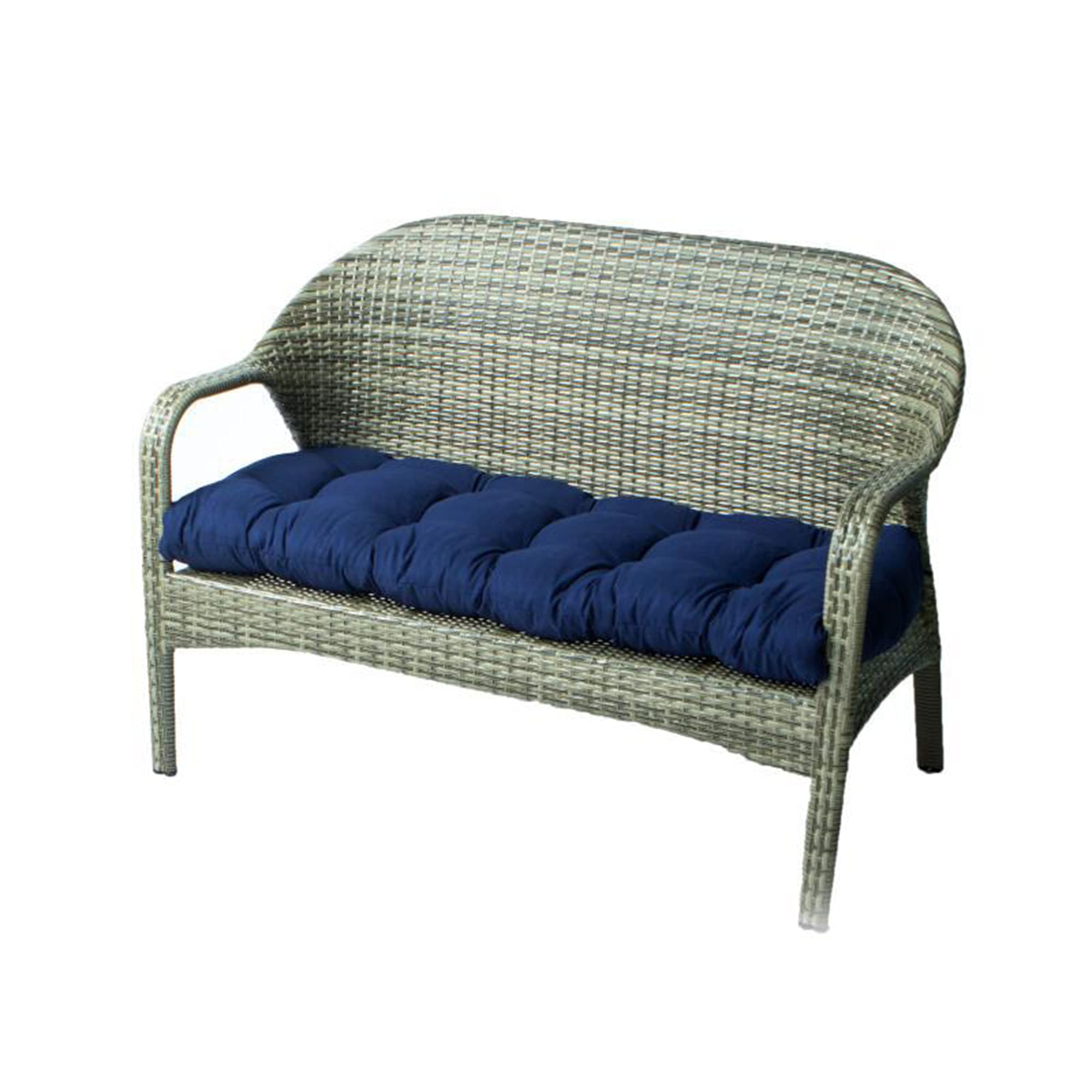 Coussin de banc 3 places bleu épais pour éliminer l'inconfort des sièges de jardin durs