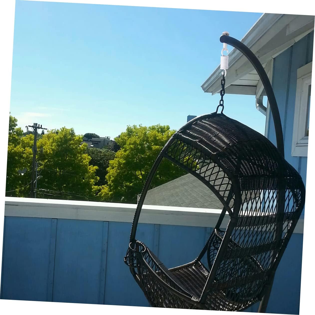 2sets Hammock Parts Kit Spring Hook Accessories for Hanging Chair Porch Swing Fitness Equipment Rotating Hook for Secure Installation