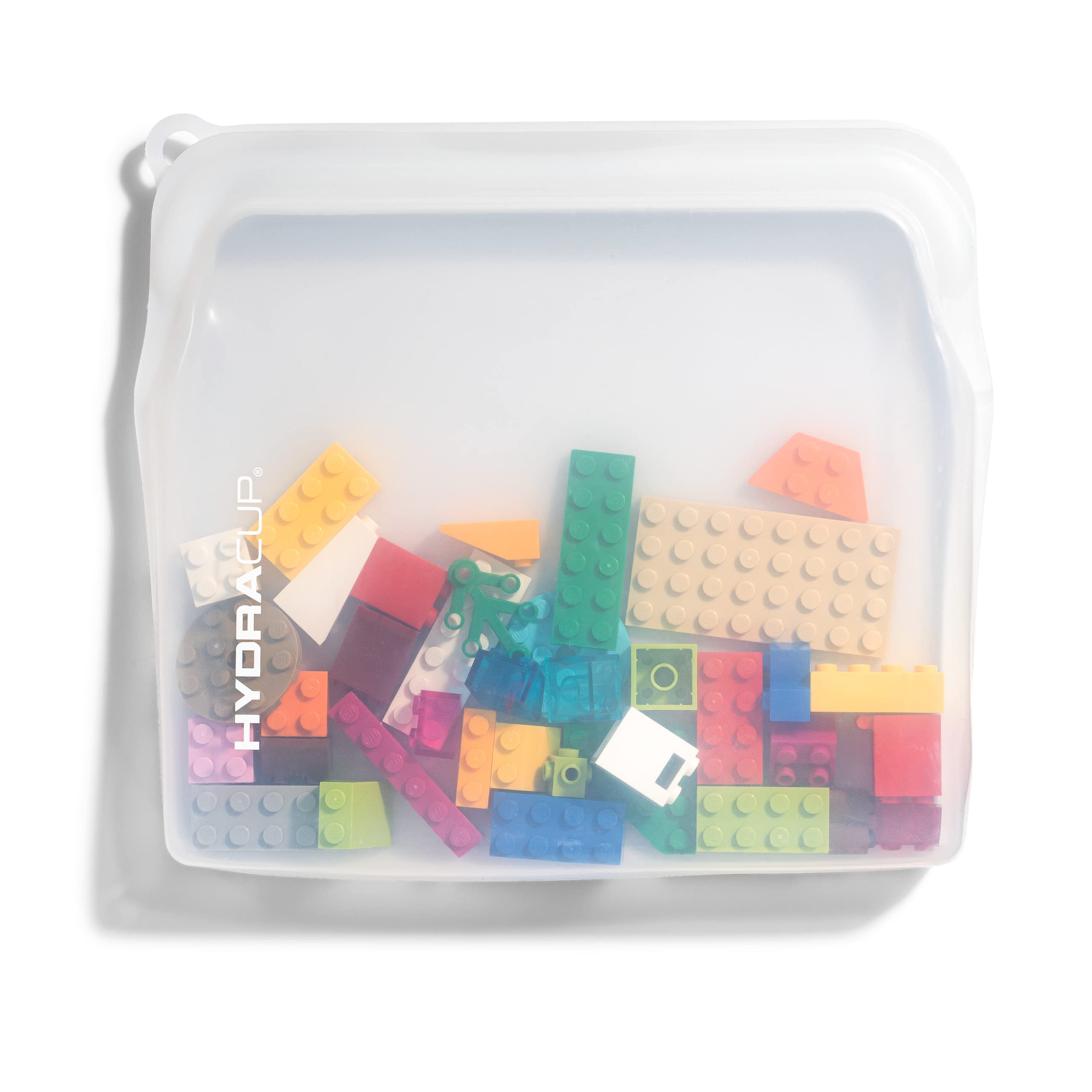 Paquete de 6 bolsas de silicona reutilizables para almacenamiento de alimentos Hydra, 30 onzas, presiona para cerrar, guardar aperitivos y preparación de comidas, tamaño sándwich, apto para