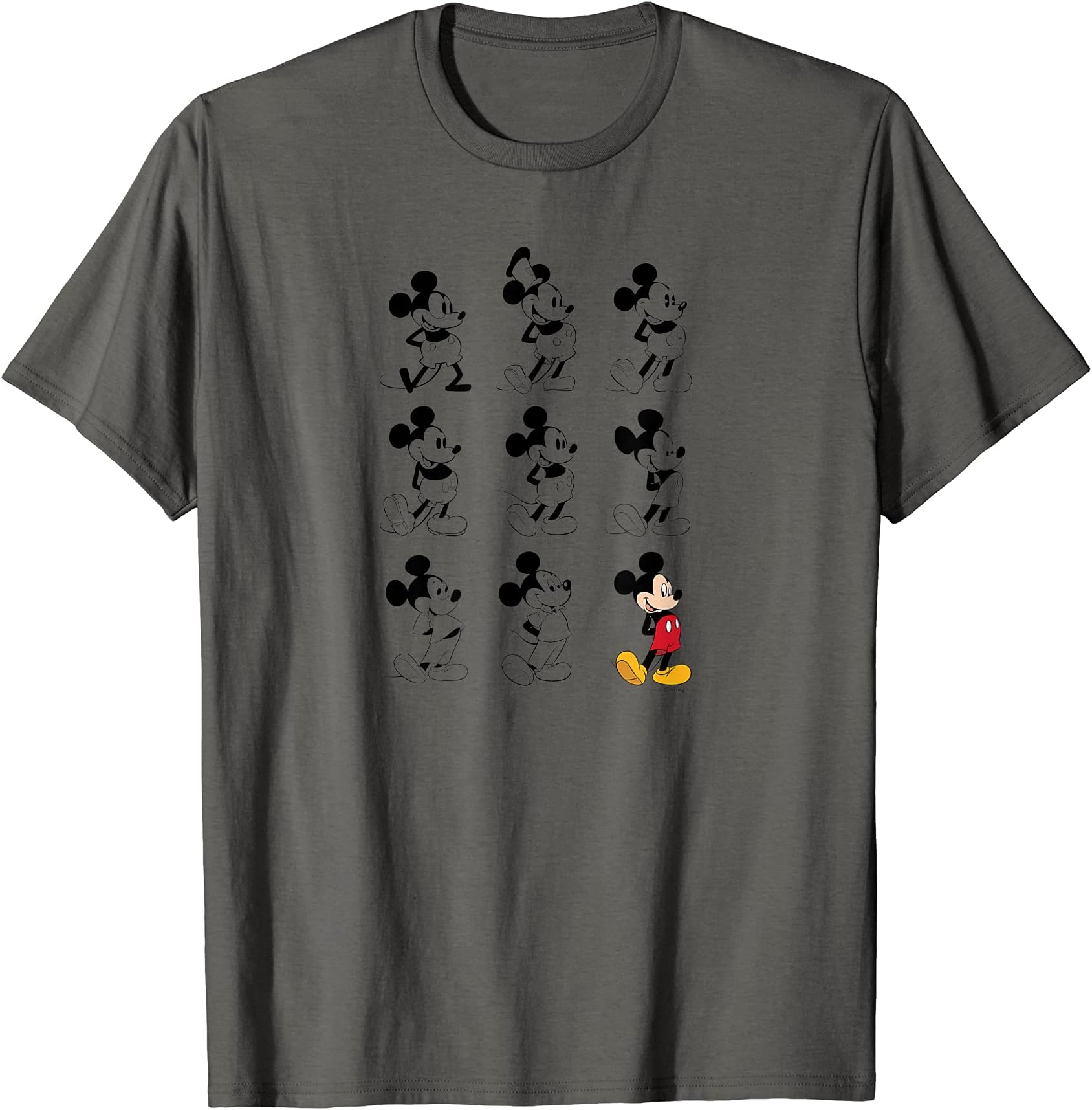 DisneyMickey Mouse Evolution T-ShirtOEKO-TEX STANDARD 100