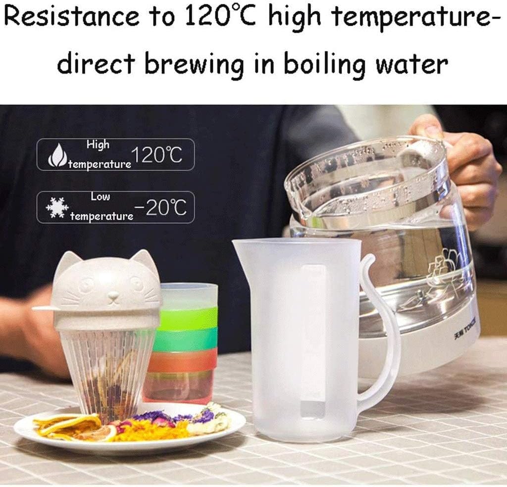 Jug Pitcher Plastic Lid Shatterproof Juice Cold Kettle, Cup Set,Home High Temperature Explosion-Proof Convenient with Filter