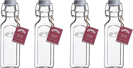 Kilner Traditional Clip Top Lid Bottle 0.3 Litre Transparent (Pack of 4)
