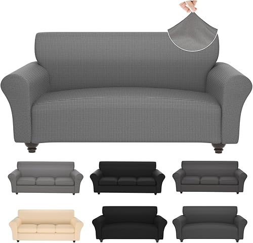 Miniatura 33 de Fundas elásticas para sofá, Fundas de sofá con estampado floral, 2 piezas de funda para sillón con funda de sección separada, Funda lavable para