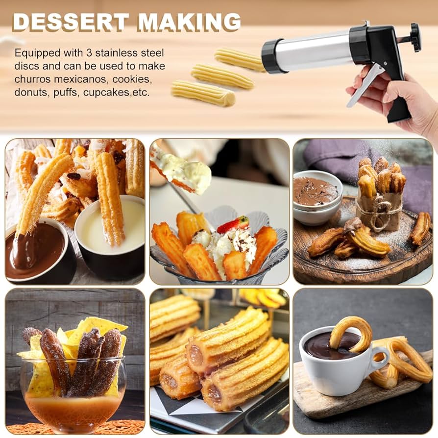 【★】チュロスメーカー/CHURRO MAKER、絞り機 Amazon.com: Churro Maker Machine, 3-in-1 Multifunctional