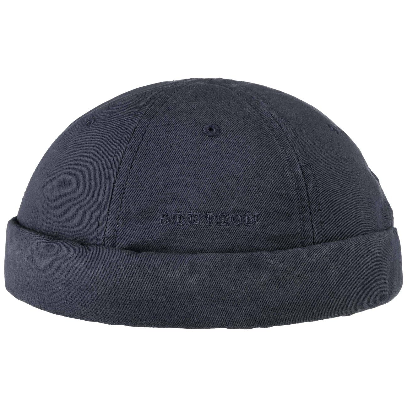 Stetson Ocala Cotton Docker Cap Men - Docker hat Made of 100% Cotton - Docker hat with Factor 40 UV Protection - Summer/Winter Navy XL (60-61 cm)