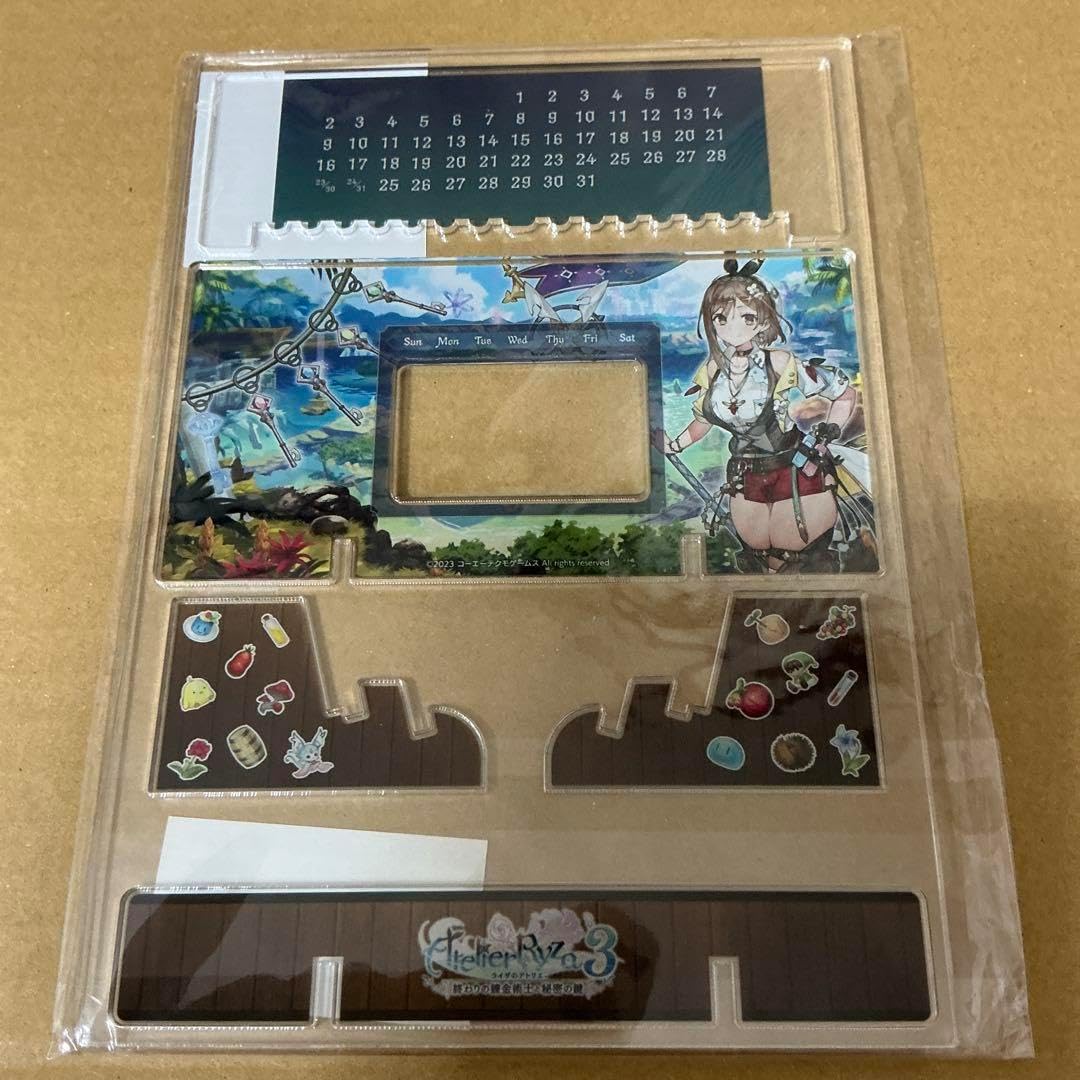 ライザのアトリエ3 アクリル万年カレンダー