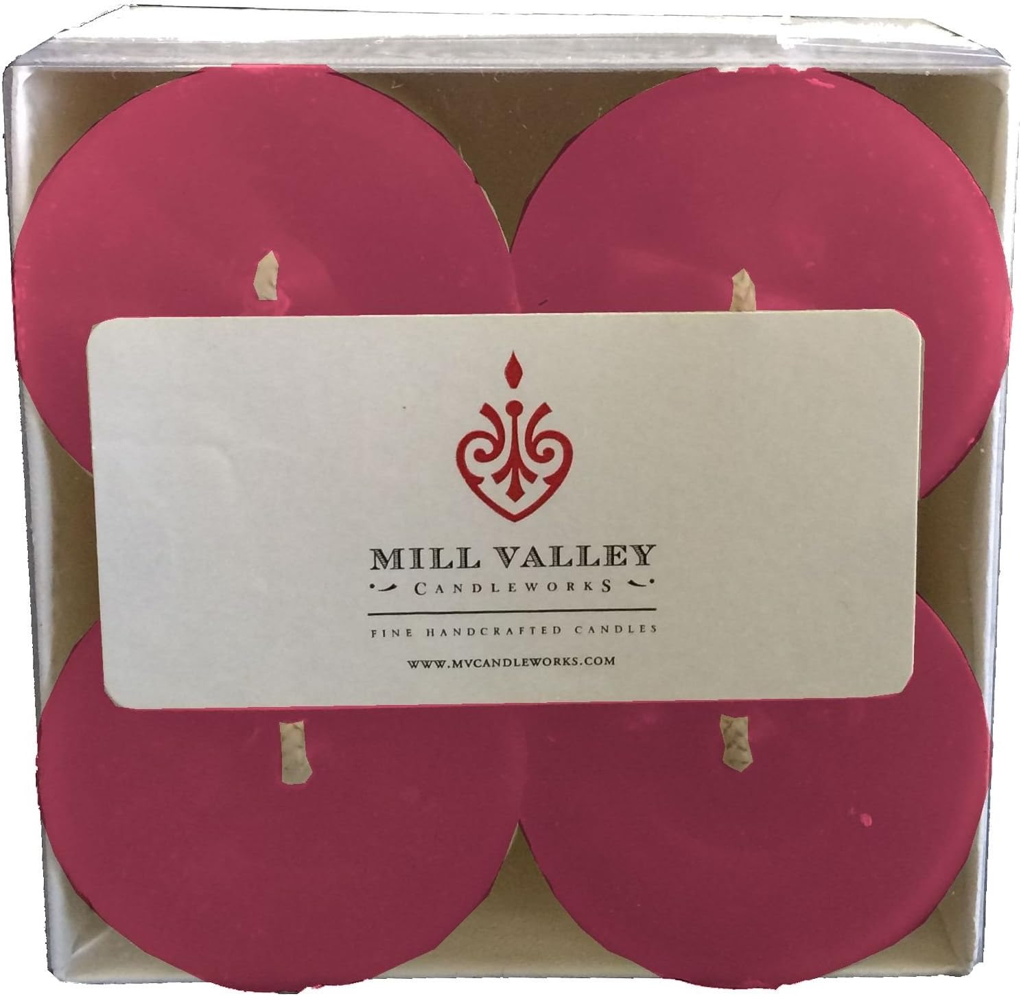 Mill Valley Candleworks Summer Plum Scented Votive Candle, Set of 4
