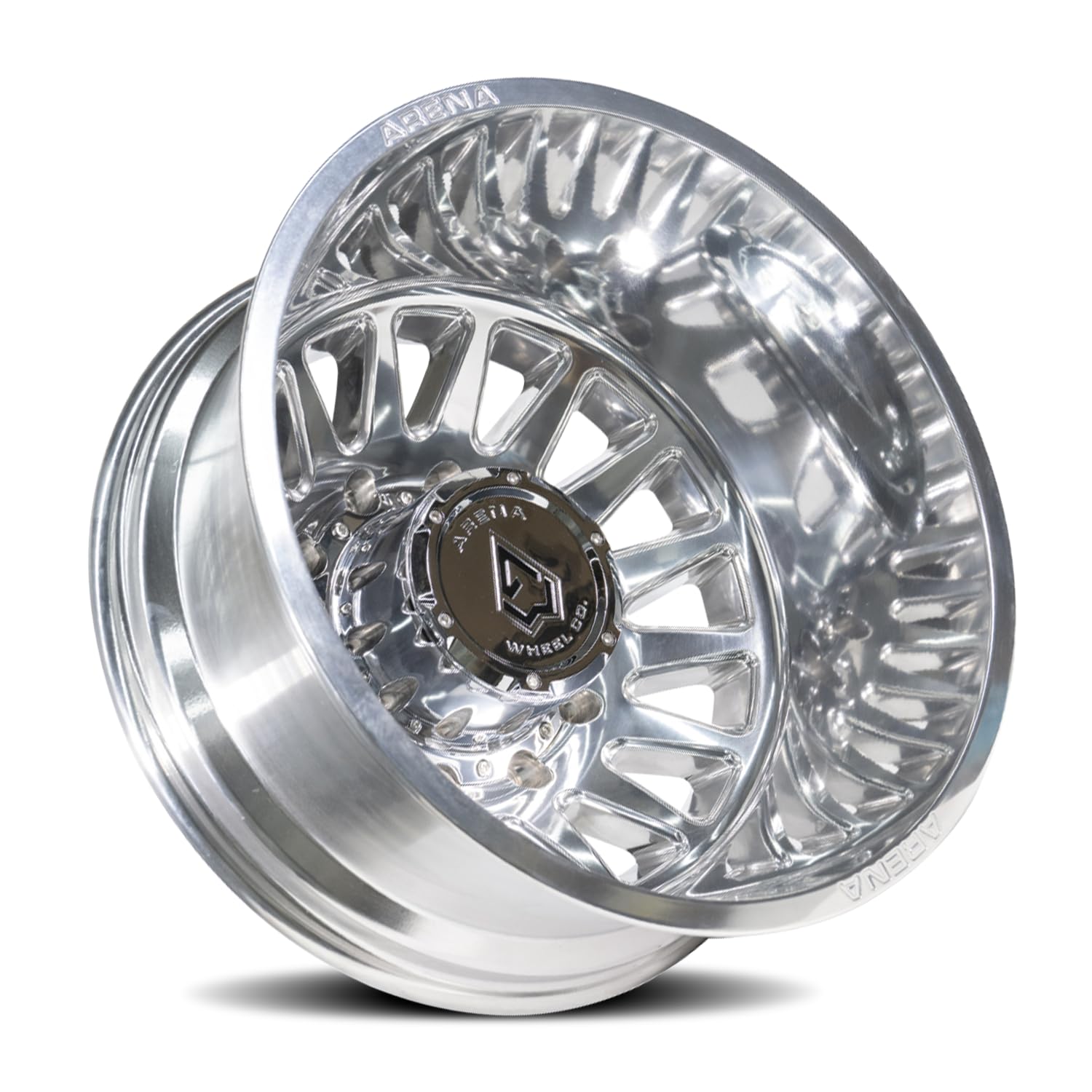 Arena Wheel Co. A115 Dually Tactic Front Wheel, Satin Black, Size: 22x8.25, Bolt Circle: 10x225 (105mm Offset)