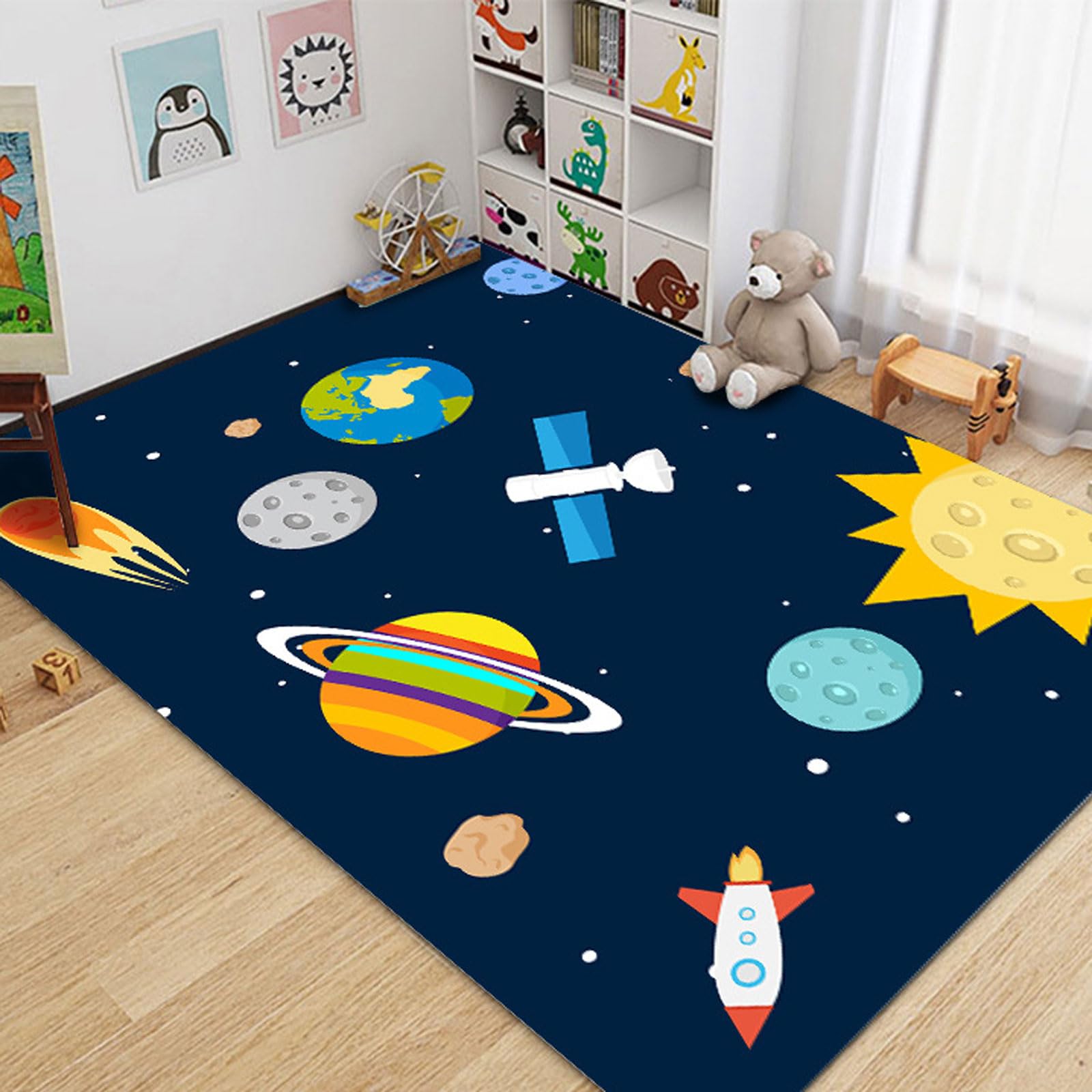 Alfombras para el hogar elegantes y modernas con base antideslizante para salon