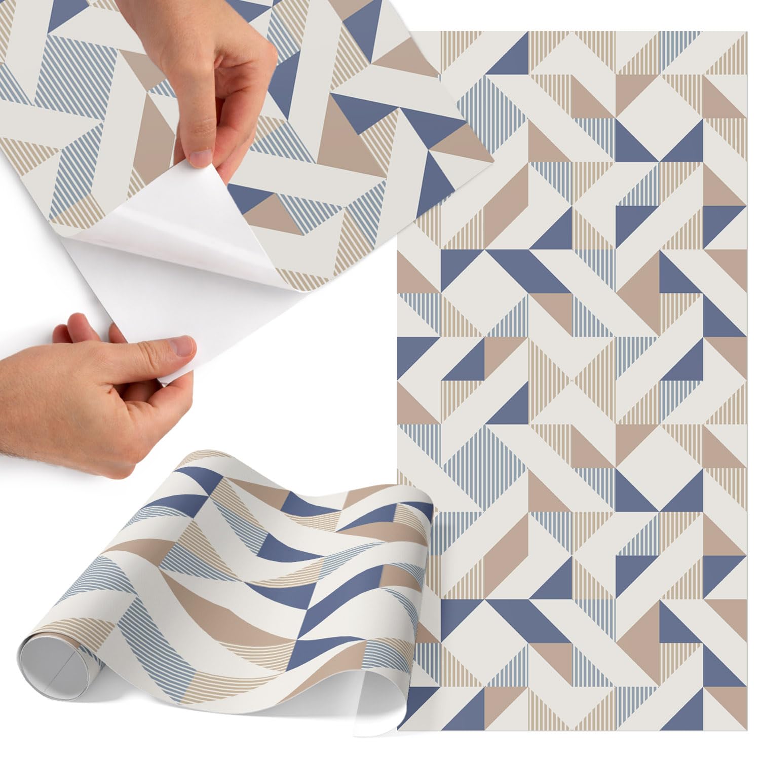Sticker pour meuble 65x130 cm géométrique mat et imperméable