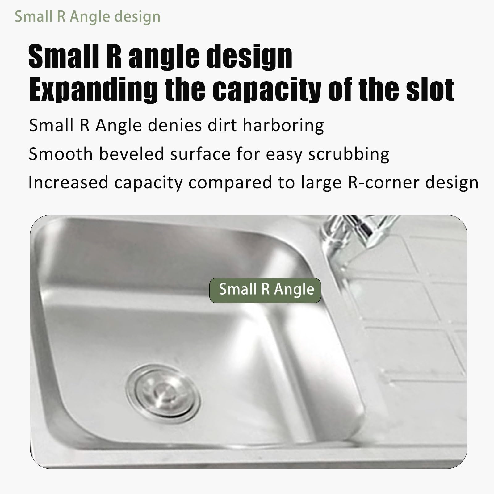 Fregadero de Acero Inoxidable 304 para Jardin Exterior con Grifo Y Estantes De Almacenamiento, Portatil Cocina Exterior Independiente Industriales 75x40x75cm