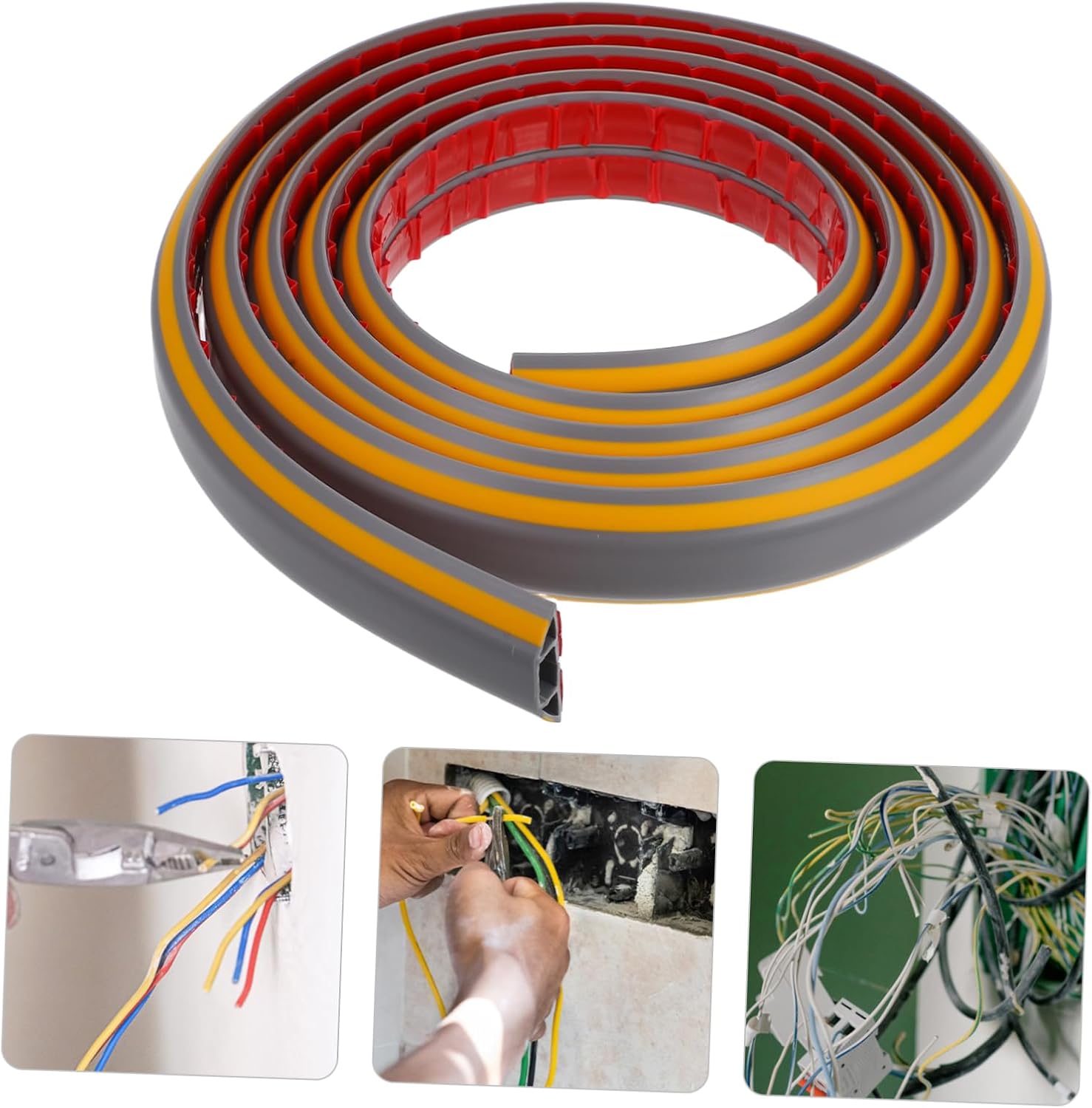 Outdoor Wire Cover Floor Cord Covers Heavy Duty PVC Cord Safety Cable Protector