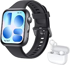 HUAWEI Watch FIT 5 Smartwatch+FreeBuds SE 4 Weiß, GPS, 1,82″ Display, Sportuhr mit Schlaftracker, NFC-Zahlung, Sturzerkennung, Gesundheitsmanagement, Bis zu 10 Tage Akku, 100+ Workouts, Schwarz