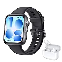 HUAWEI WATCH FIT 5 Smartwatch Nero + FreeBuds SE 4 Bianco, Schermo AMOLED HD da 1,82"