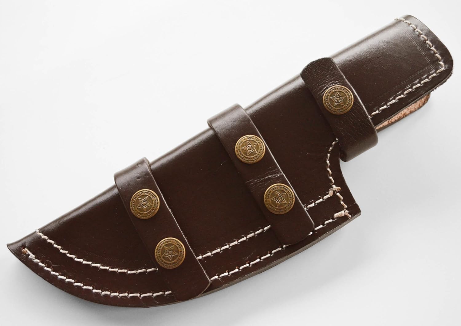 EXTRA LARGE - Dark Brown Thick Leather Tracker Sheath Blade Knife Blanks Knives