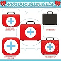 Vista 5 de Fabbay 25 piezas de calcomanías magnéticas para nevera, nevera, decoración divertida, médica, para nevera, nevera, portátil, casillero