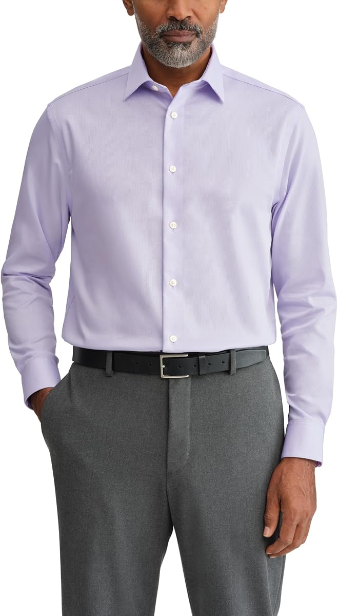 Calvin Klein Men's Dress Shirt Regular Fit Performance Wrinkle Free