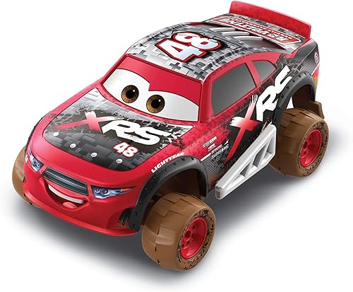 Miniatura 1 de Mattel Disney Pixar Cars XRS Mud Racing T G Castlenut Vehículo a escala 155 Die-Casts Suspensiones reales Off-Road diseño de salpicaduras de
