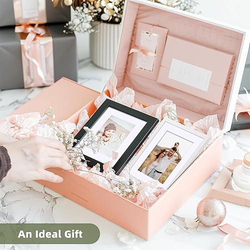 Miniatura 7 de Juego de 2 portarretratos de 8 x 10 pulgadas, marco de fotos de madera para fotos de 8 x 10 pulgadas sin paspartú, fotos de 5 x 7 pulgadas con