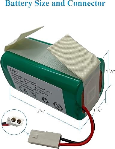 Miniatura 2 de FIVO Batería de repuesto para Bissell EV675, 2503, 2933, 2859, 3115, Bob Sweep WJ540011, WP460011RO aspiradora robótica 2600mAh 14.8V