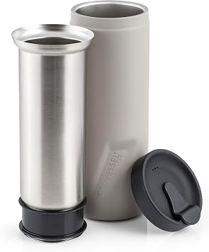 EcoVessel Travel 14 oz On the Go Insulated French Coffee Stone