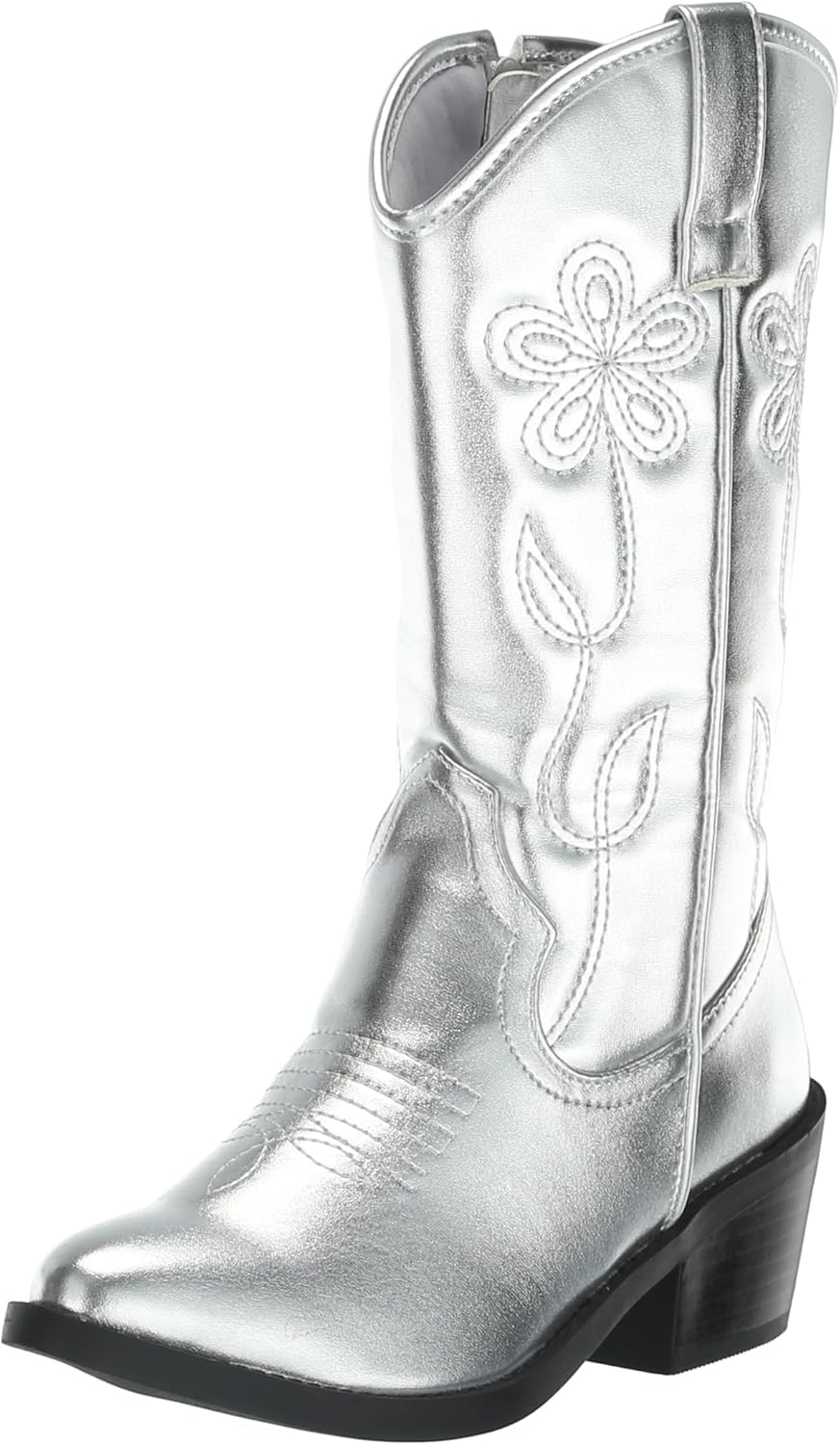 Steve Madden Girls Shoes Girls Calado Fashion Boot, Silver, 4 Big Kid
