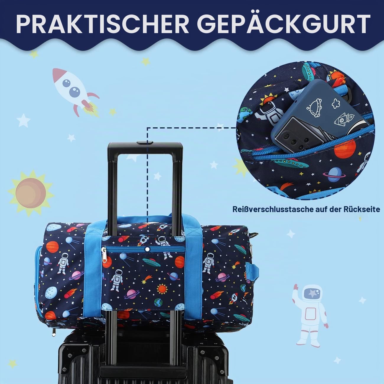 Reisetasche Kinder Jungen,RAVUO Wasserdicht Sporttasche Trainingstasche Mit Nassraum, Duffle Bag Schwimmtasche Badetasche Groß für Schule Reisenthel