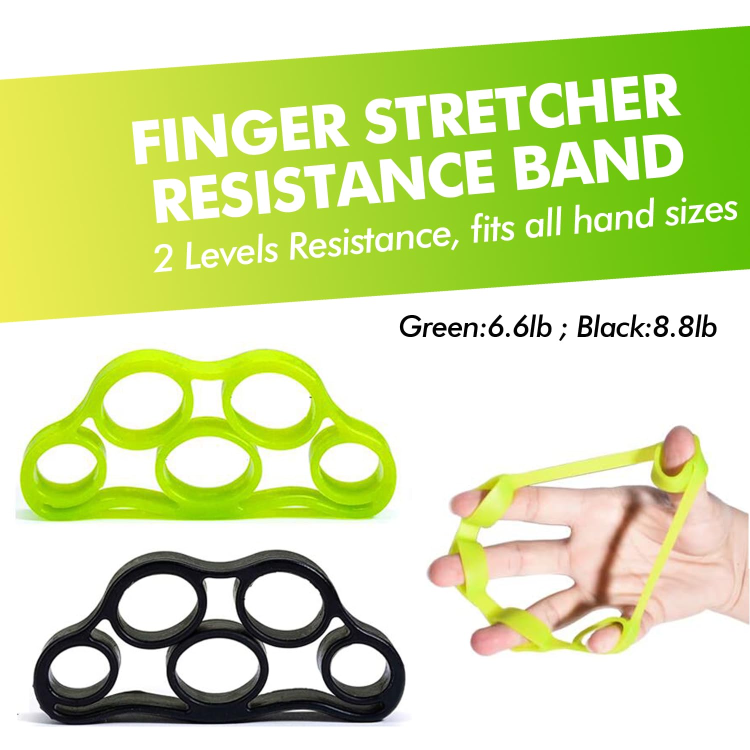 Kit di allenatori per le mani 8 Pack, allenatori per le dita, palla giroscopica, palla antistress, allenatore della presa, allungatore delle dita, fitness delle mani