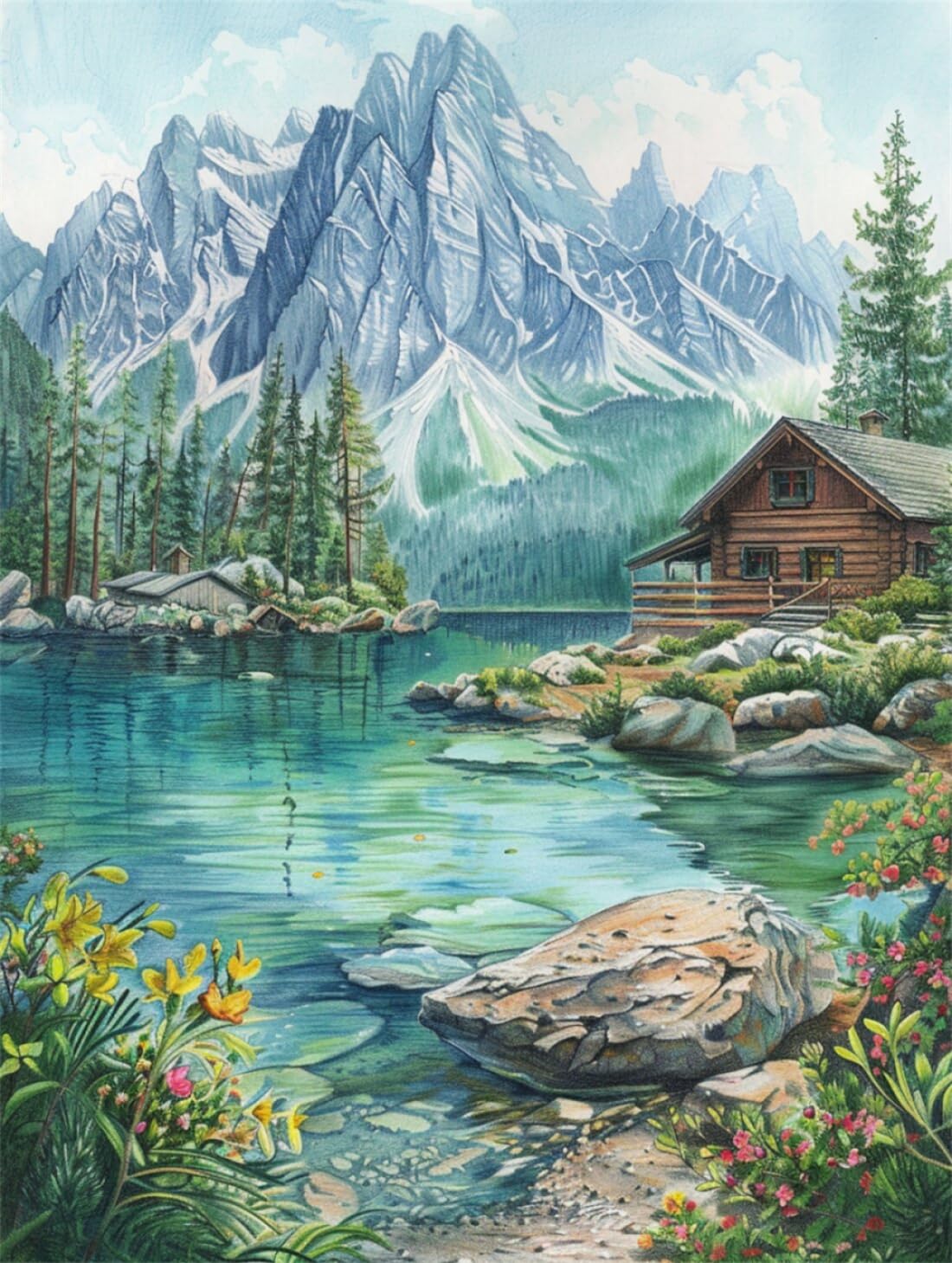 山の刺繍画 山の刺繍 - 山の刺繍 added a new photo.