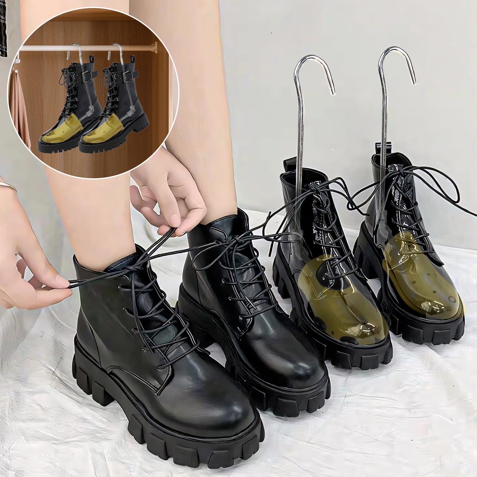JJDPARTS Barella per stivali da cowboy, barella regolabile per stivali da donna e uomo, piedi larghi, collo del piede alto e punta larga, taglia da uomo 40-46, taglia 40-46