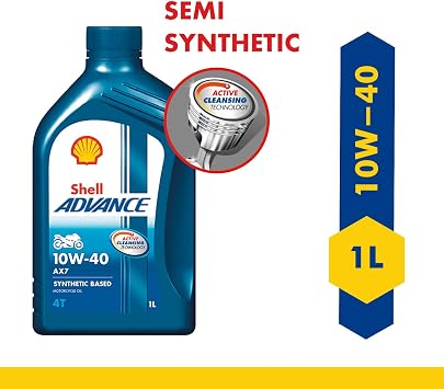 Shell Advance AX7 10W-40 4T 1 liter Motorcycle Oil