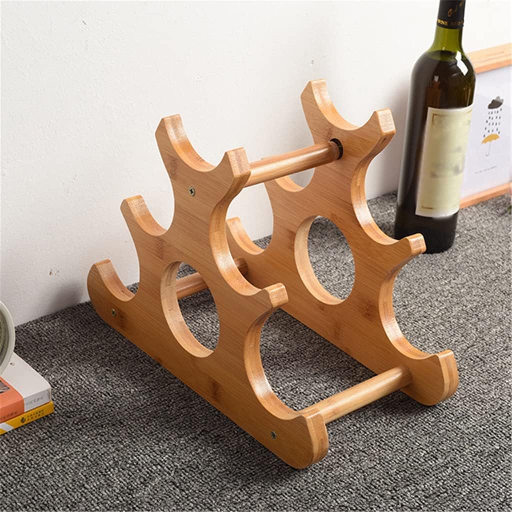 Wooden Wine Rack Decoration Desktop Bottle Storage Cellar