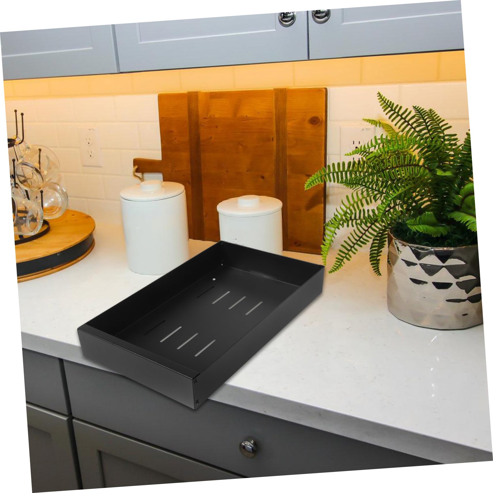 Organisateur de Rangement Coulissant pour Assiettes, Panier Séparateur