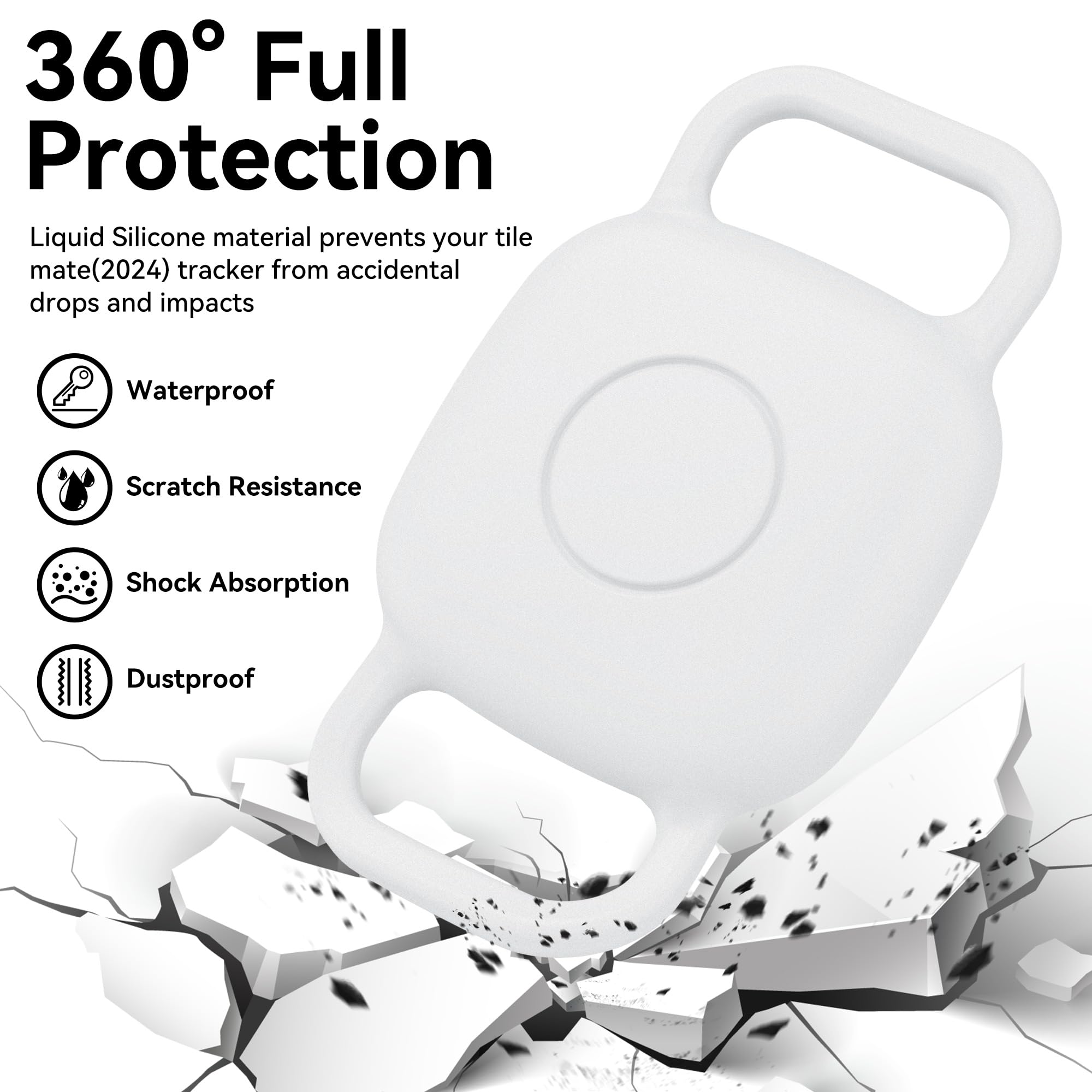 DDJ Dog Collar Case for Tile Life360 Mate 2024/2022 Bluetooth Tracker - Image 4