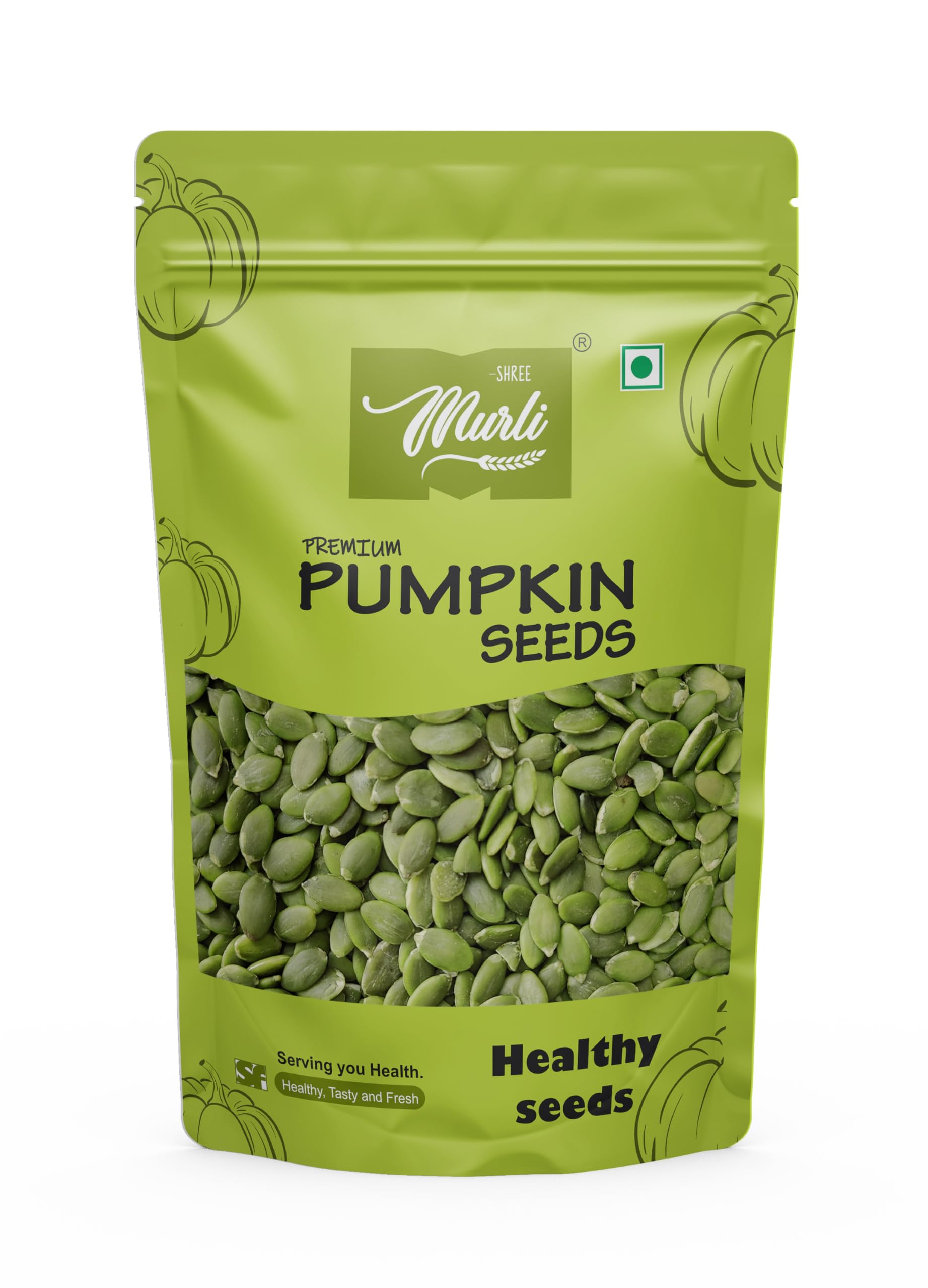 Shree Murli Raw Pumpkin Seeds 500g - Raw Pumpkin Seeds for Eating | Immunity Booster and Protein Rich Seeds | Healthy Diet Snacks | Weight Management | Rich in Fibre (500 Grams)-image-28