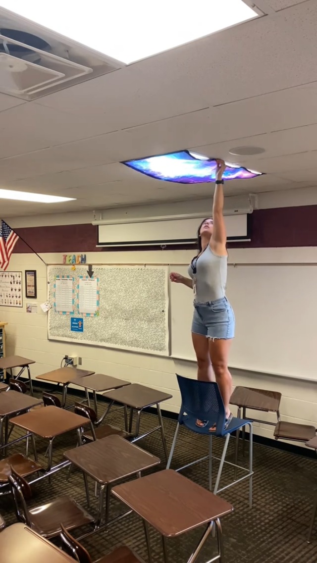 Image of Fluorescent Light Covers for Ceiling Lights Classroom, Neutral Gray Magnetic Office Light Covers 2x4 Classroom Light Covers Eliminates Harsh Glare and Improves Focus for School, Office, Cubicle 4 Pack