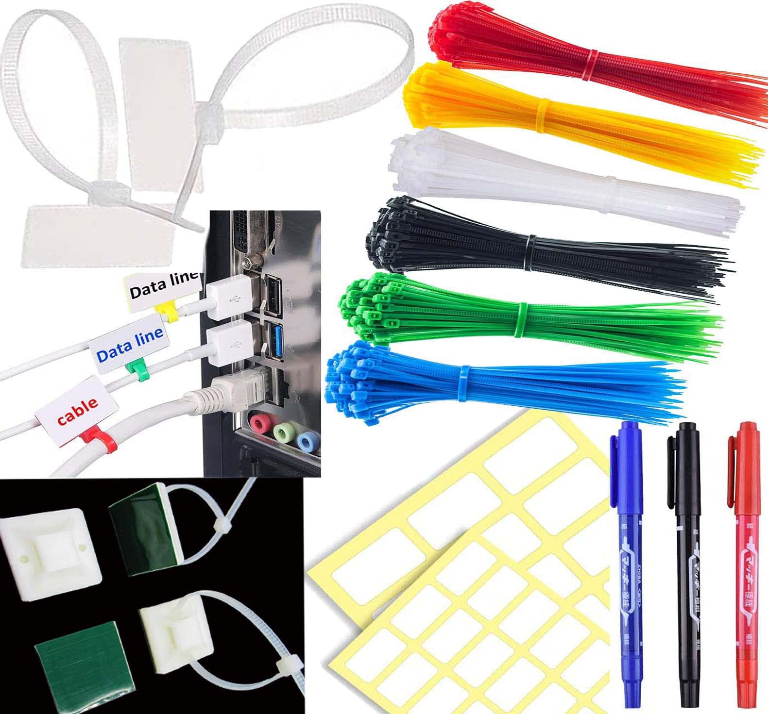 DIY Crafts 70 Pcs Combo Mix Set, Multi Color Ties Only, Cable Ties Tags Cable Ties Only Labels Self-Locking Cable (70 Pcs Combo Mix Set, Multi Color Ties Only) (B09C3V5MP6) Amazon Price History, Amazon Price Tracker