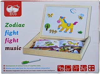 سبورة واشكال حيوانات مغناطيسية للجنسين, متعدد الالوان، خشب