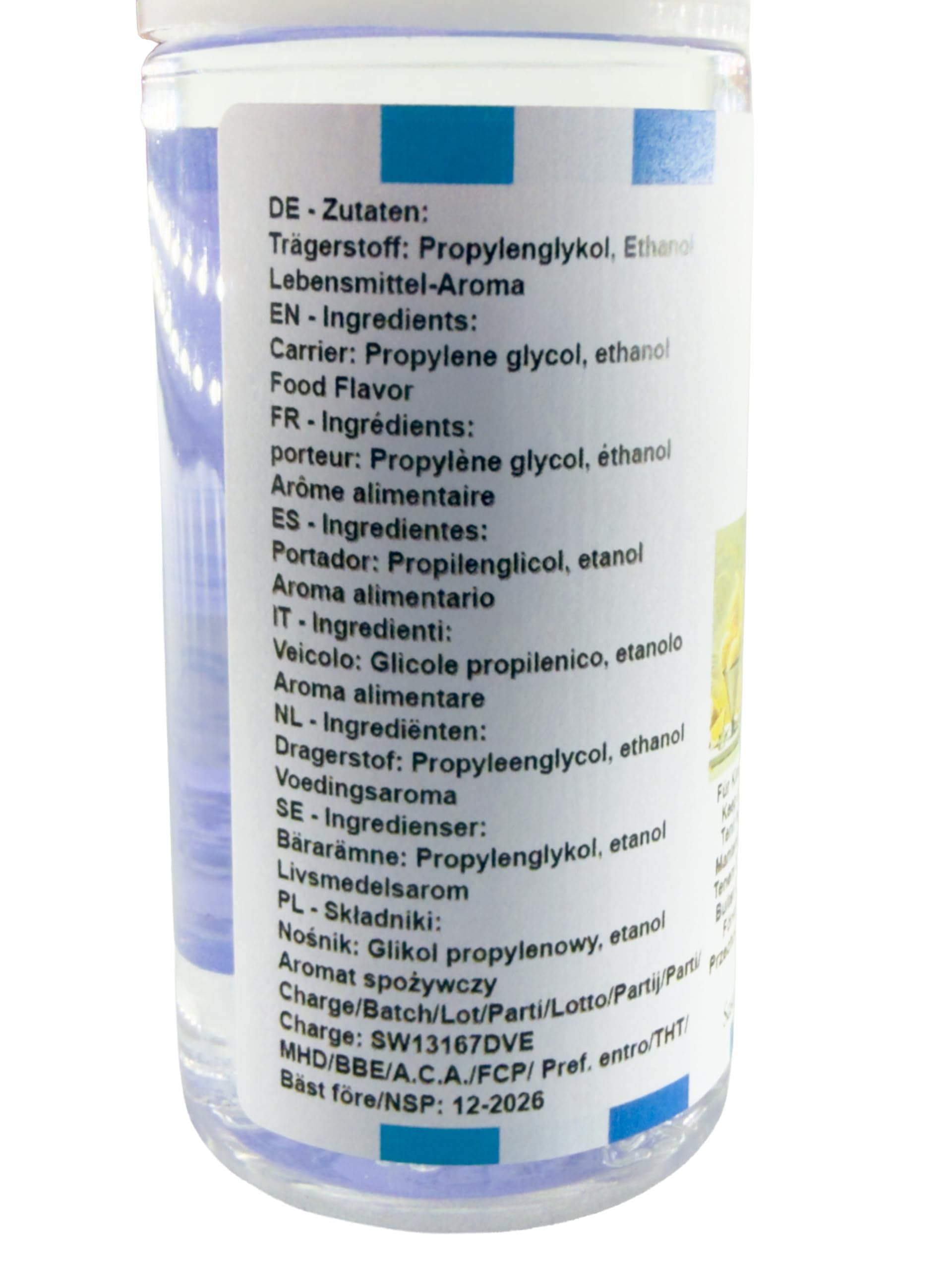Zitrone Eiscreme Eis Aroma Konzentrat - Vegan - Sasami - 100ml