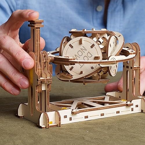 Miniatura 2 de UGEARS Kit de modelo generador aleatorio STEM - Rompecabezas creativos de madera 3D para adultos, adolescentes y niños - Kit de ciencia mecánica de