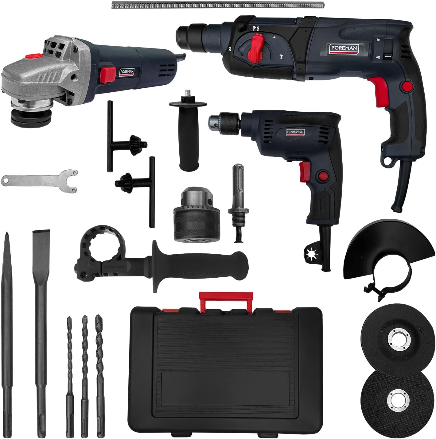 Mini Kit De Taladro Rotatorio Con 160 Accesorios + Estuche - Ideal Para Manualidades, Rebaba Y Pulido - Voche