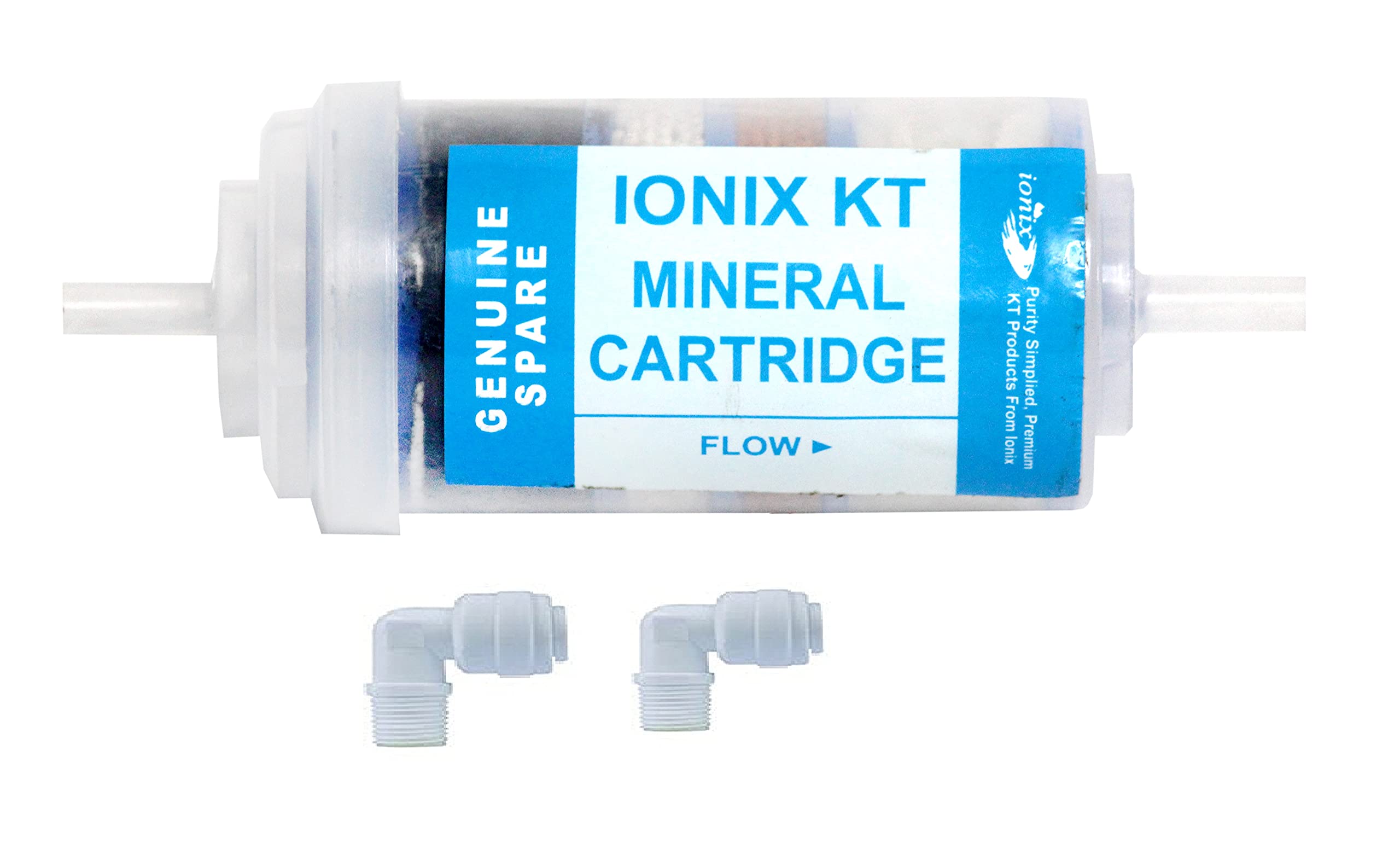IONIX Mineral Cartridge for RO Water Purifier - 4 Inch Small Size With Push Connectors, 1 Piece, White-image-30