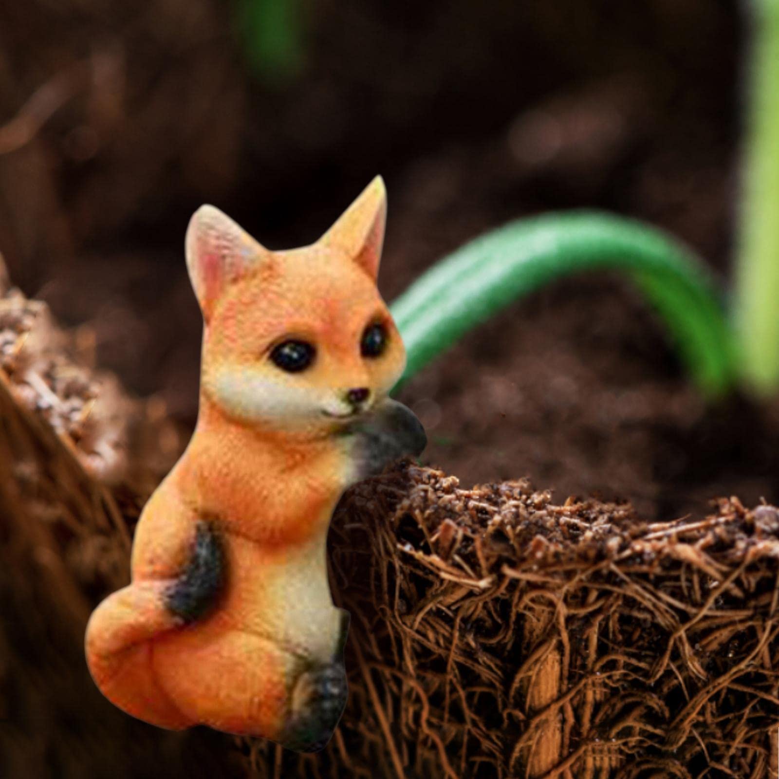 3 estatuas de animales pequeños, modelo de resina, decoración de escritorio