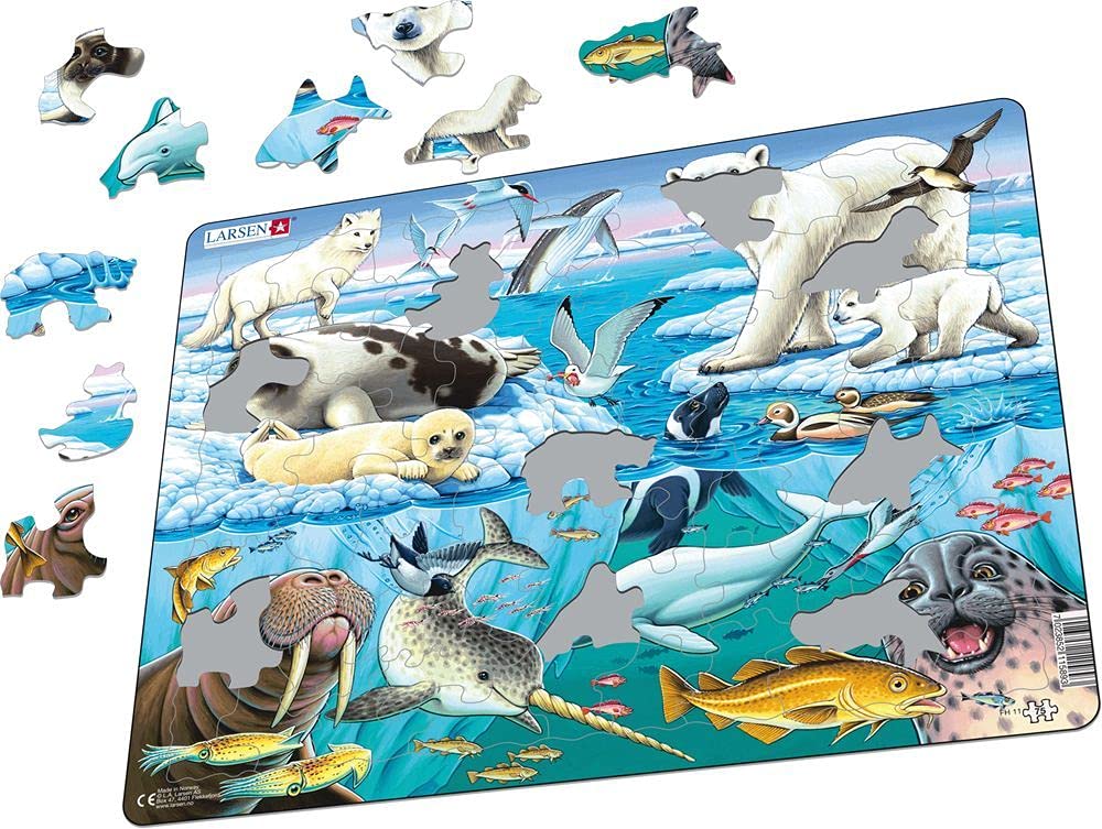 Amazon.com: Larsen Puzzles Arctic Ice 75 Piece Children's