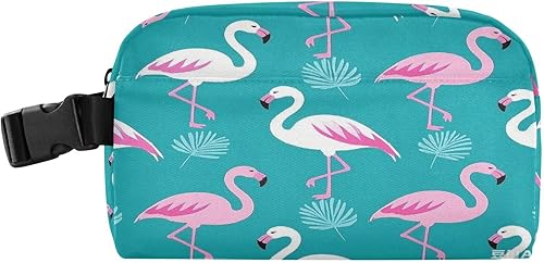 Bolsas aisladas resistentes al agua, térmicas, con hebilla, lonchera térmica para jardín de infantes, elegante, flamenco, melocotón, cian, bolso de