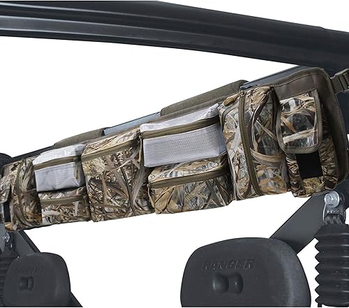 Vista 8 de MYDAYS Funda organizadora de jaula enrollable UTV, bolsa de almacenamiento trasera de carga, solución de almacenamiento de herramientas para la Negro