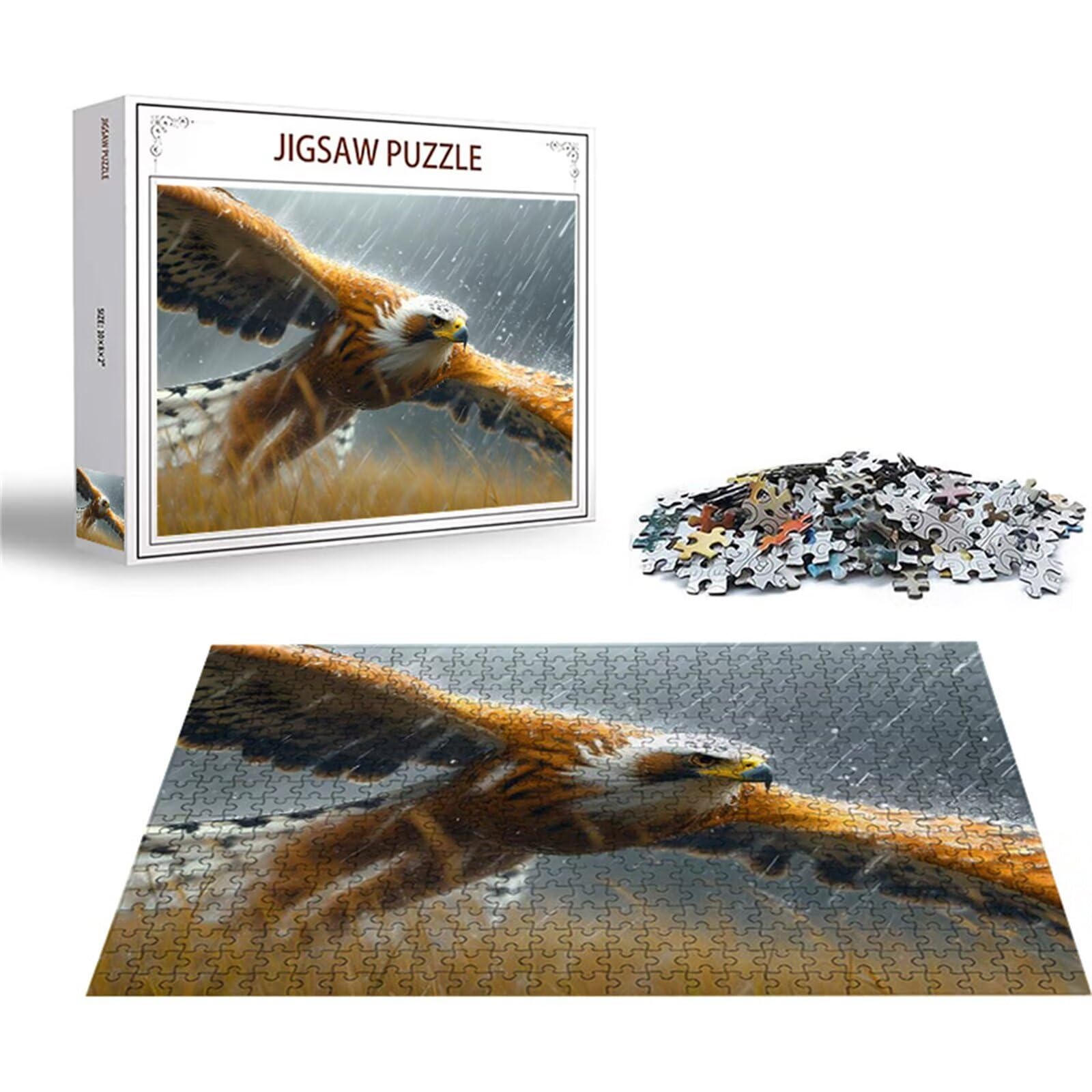 Puzzle 2000 sztuk orzeł puzzle ptak drewniane układanki, klasyczne dla dorosłych diY gra wyzwanie idealnie pasują do swoich liter z tyłu Wysokiej jakości puzzle dla dzieci dorosłych wiek 14 lat U-8