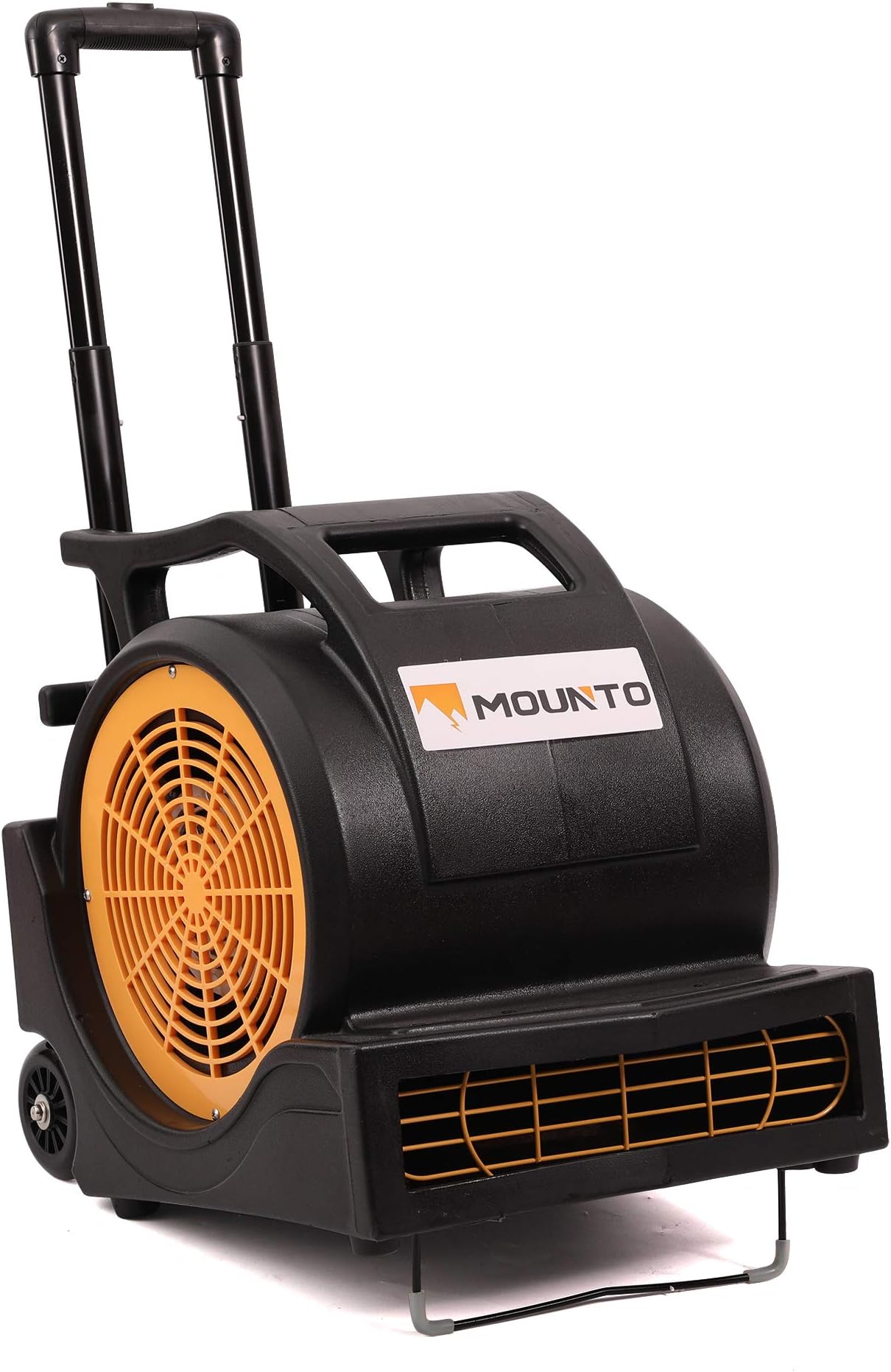 MOUNTO 3-Speed 1Hp 4000cfm Air Mover Floor Carpet Dryers with Handle Wheelkit (Black)